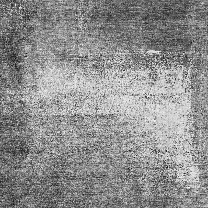 Gray Silver And Charcoal Abstract Washable Area Rug With UV Protection Photo 3