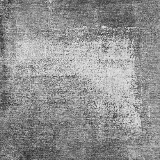 Gray Silver And Charcoal Abstract Washable Area Rug With UV Protection Photo 7