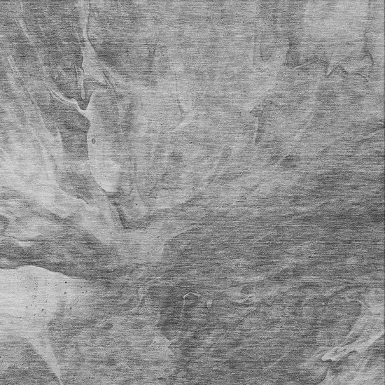Gray Silver And Charcoal Abstract Washable Indoor Outdoor Area Rug Photo 4