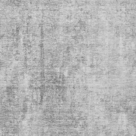 Gray Silver And Charcoal Abstract Washable Indoor Outdoor Area Rug Photo 5