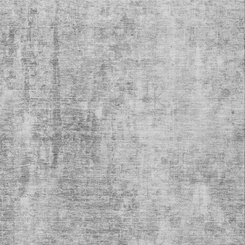 Gray Silver And Charcoal Abstract Washable Indoor Outdoor Area Rug Photo 6
