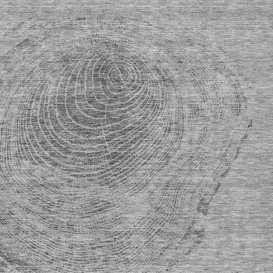 Gray Silver And Charcoal Abstract Washable Indoor Outdoor Area Rug Photo 4