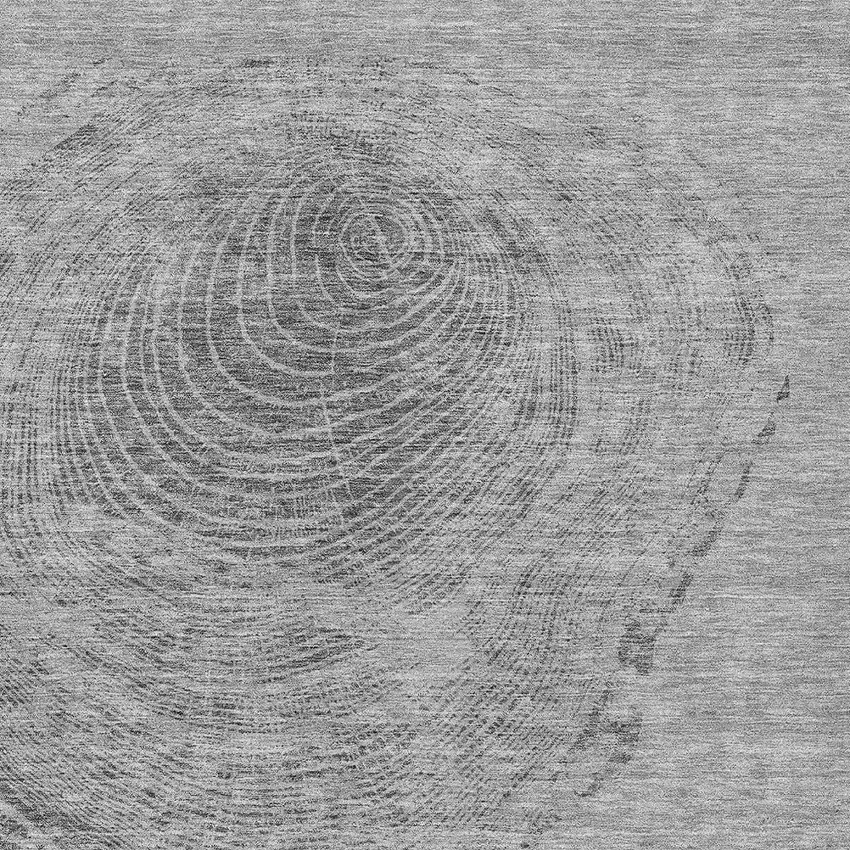 Gray Silver And Charcoal Abstract Washable Indoor Outdoor Area Rug Photo 4