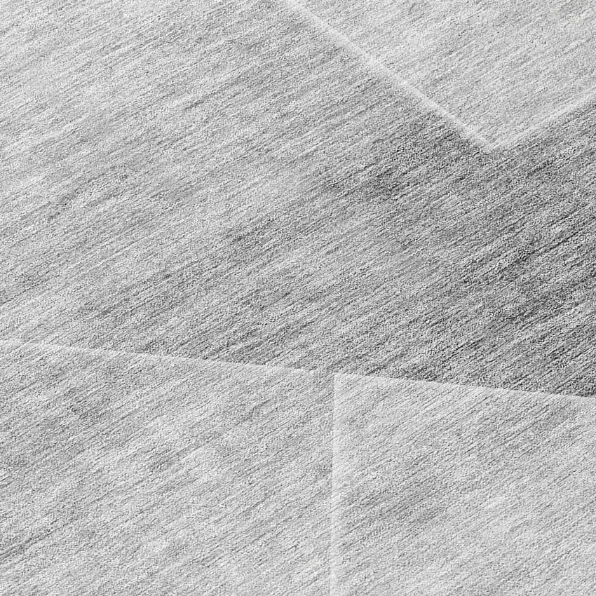 Gray Silver And Charcoal Abstract Washable Indoor Outdoor Area Rug Photo 8