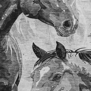 Photo of Gray Silver And Charcoal Animal Print Washable Area Rug With UV Protection