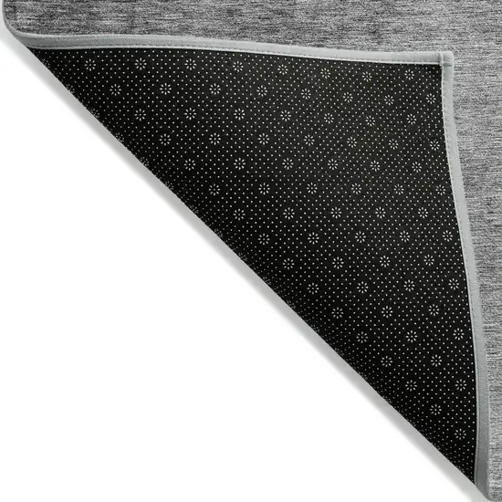 Gray Silver And Charcoal Ombre Washable Indoor Outdoor Area Rug Photo 2