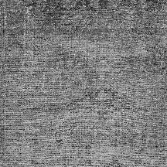 Gray Silver And Charcoal Oriental Washable Indoor Outdoor Area Rug Photo 5