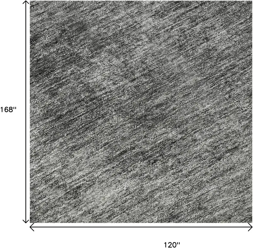 Gray Silver And Gold Abstract Washable Area Rug With UV Protection Photo 9