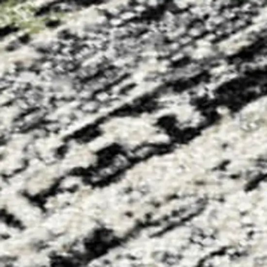 Gray Silver And Gold Striped Washable Indoor Outdoor Area Rug Photo 2