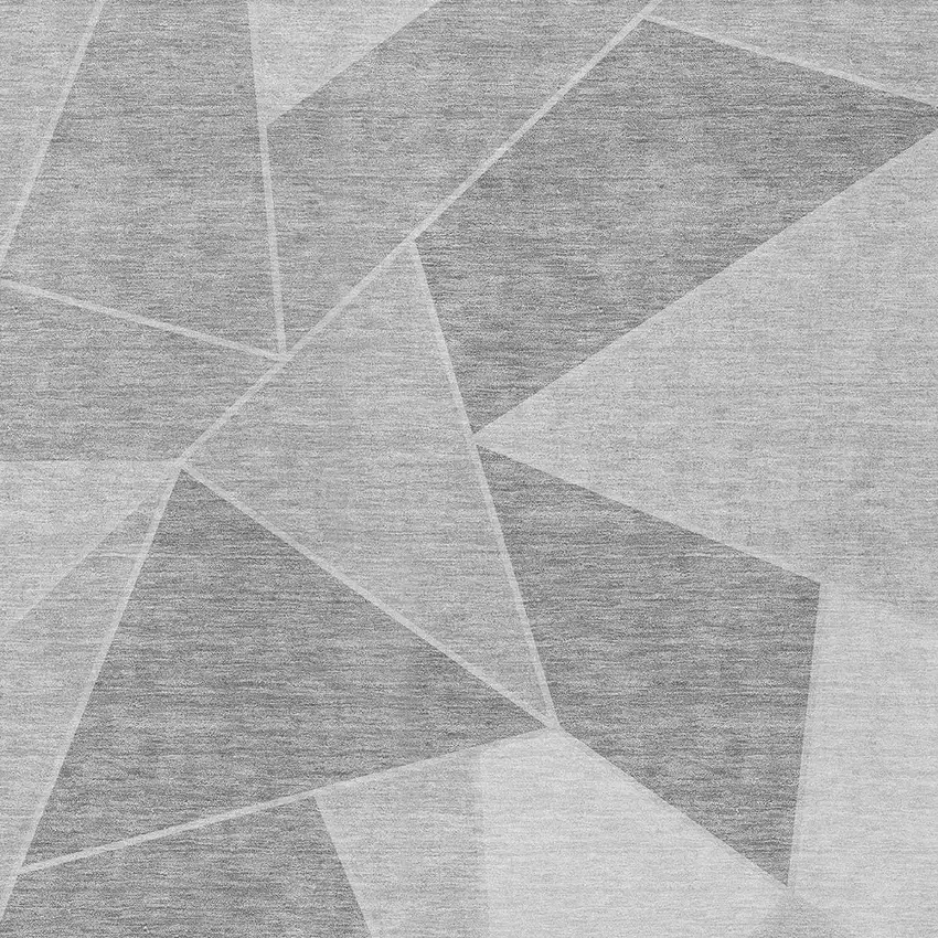 Gray Silver And Graphite Geometric Washable Indoor Outdoor Area Rug Photo 6