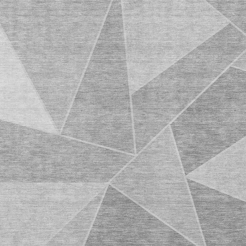 Gray Silver And Graphite Geometric Washable Indoor Outdoor Area Rug Photo 5