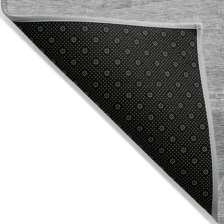 Gray Silver And Ivory Abstract Washable Indoor Outdoor Area Rug Photo 4