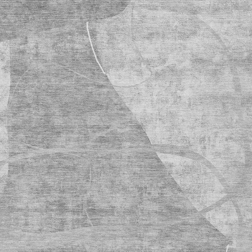 Gray Silver And Ivory Abstract Washable Indoor Outdoor Area Rug Photo 6