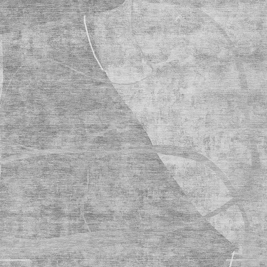 Gray Silver And Ivory Abstract Washable Indoor Outdoor Area Rug Photo 6
