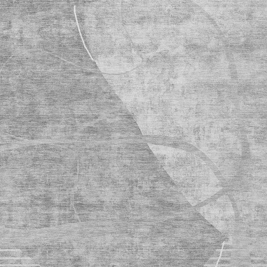 Gray Silver And Ivory Abstract Washable Indoor Outdoor Area Rug Photo 6