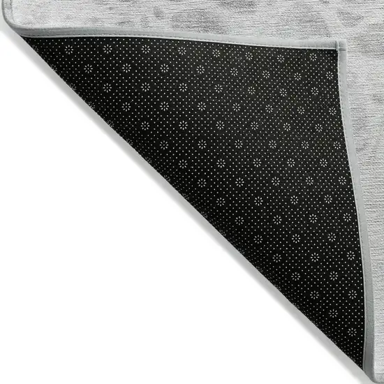 Gray Silver And Ivory Nautical Washable Indoor Outdoor Area Rug Photo 4