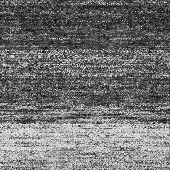Gray Silver And Ivory Ombre Washable Indoor Outdoor Area Rug Photo 6