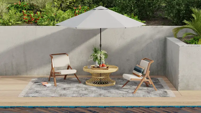 Gray And Black Geometric Hand Woven Area Rug With Fringe Photo 6