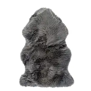 Photo of Gray Single Sheepskin - Area Rug