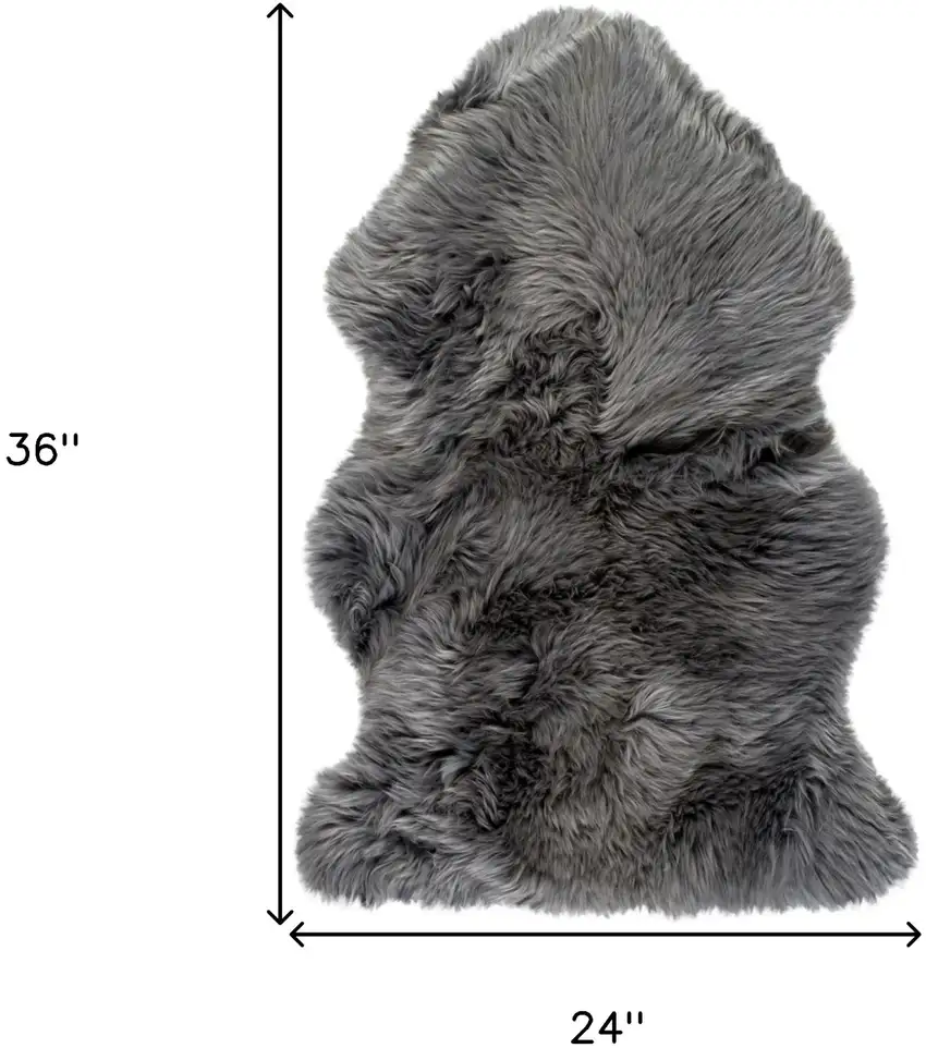 Grey Animal Print Area Rug Photo 8
