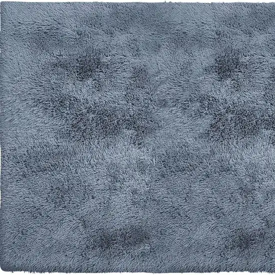Gray Shag Power Loom Non Skid Area Rug Photo 4