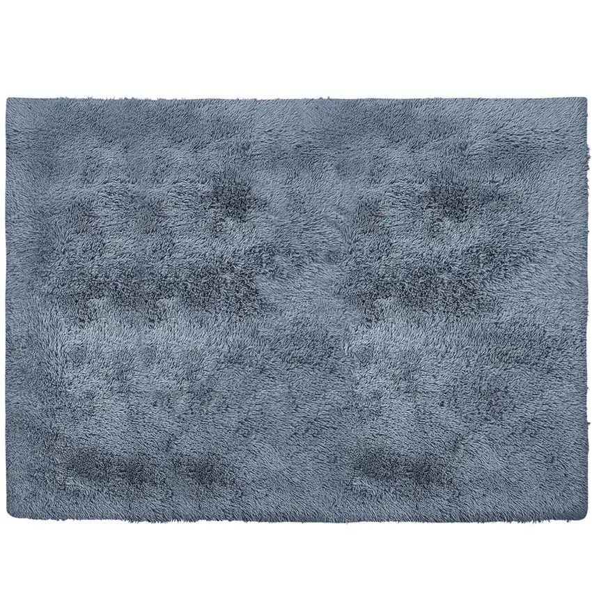 Gray Shag Power Loom Non Skid Area Rug Photo 5