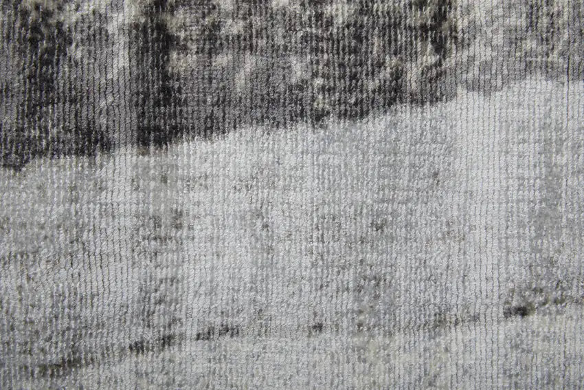 Gray Taupe And Ivory Abstract Hand Woven Area Rug Photo 8