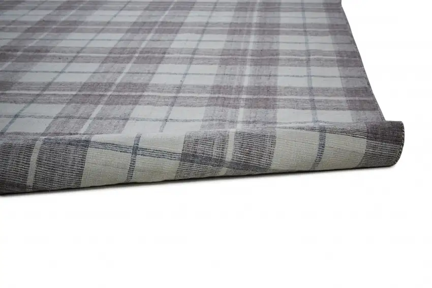 Gray Taupe And Ivory Abstract Hand Woven Stain Resistant Area Rug Photo 6