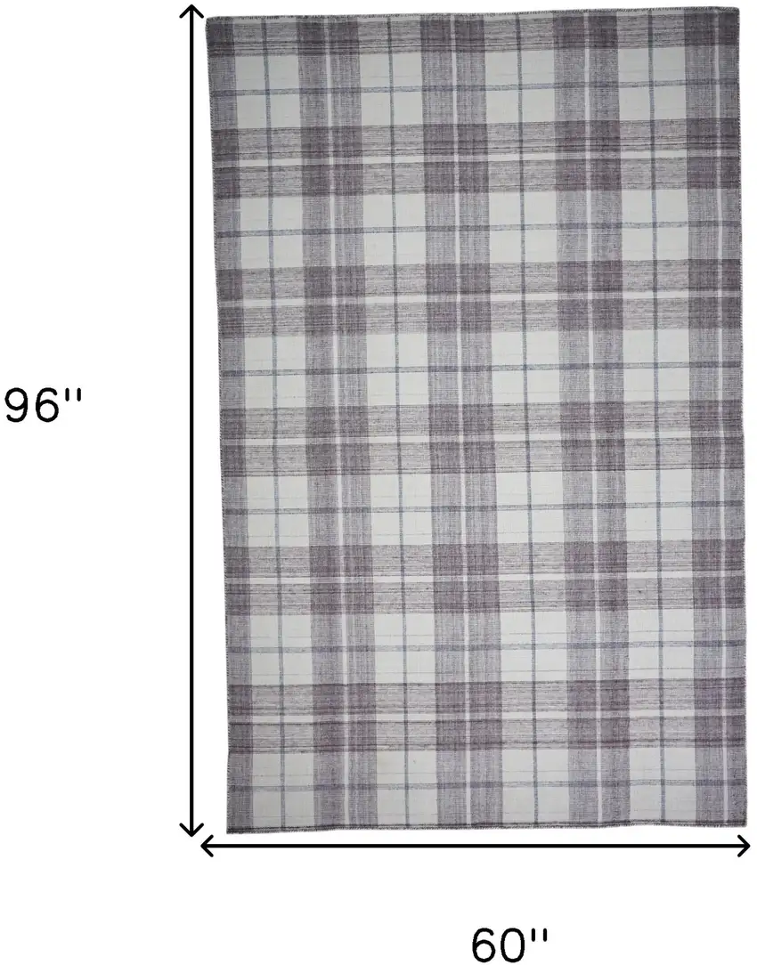 Gray Taupe And Ivory Abstract Hand Woven Stain Resistant Area Rug Photo 3