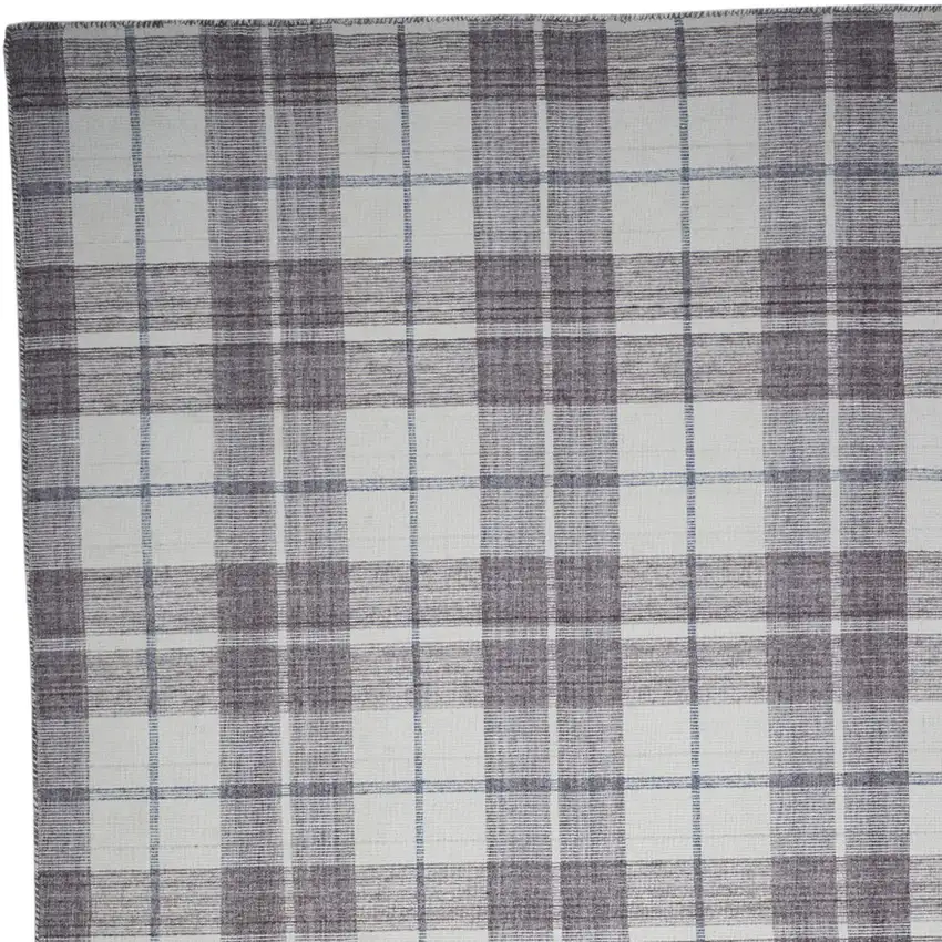 Gray Taupe And Ivory Abstract Hand Woven Stain Resistant Area Rug Photo 6