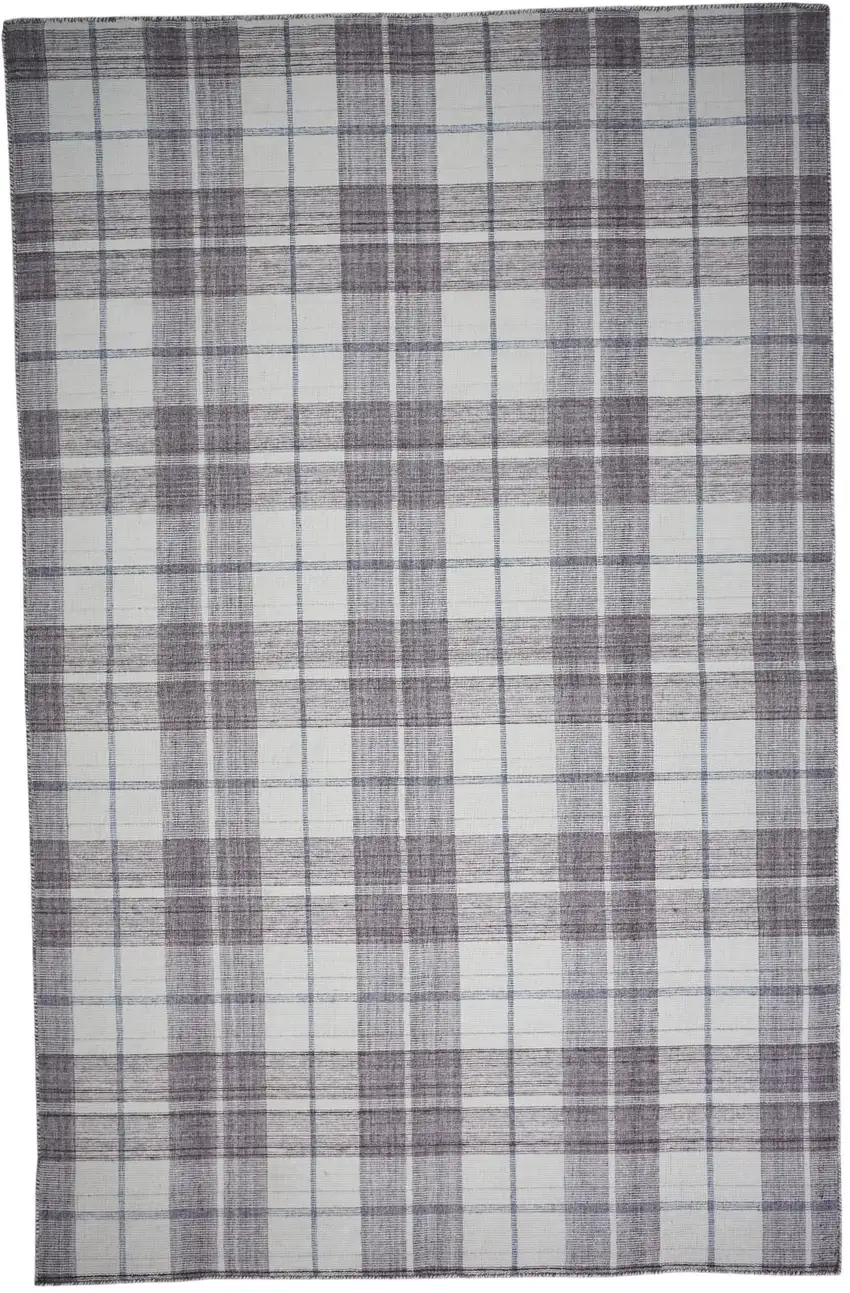 Gray Taupe And Ivory Abstract Hand Woven Stain Resistant Area Rug Photo 2
