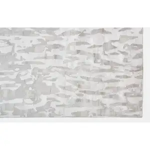 Photo of Gray Taupe And Silver Abstract Tufted Handmade Area Rug