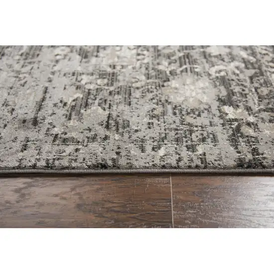 Gray Taupe Dark Gray Tan Ivory And Black Oriental Area Rug Photo 5