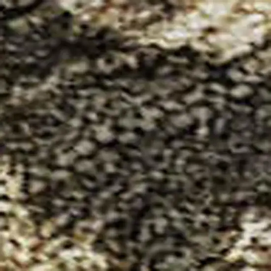 Gray Teal And Gold Striped Washable Area Rug With UV Protection Photo 2