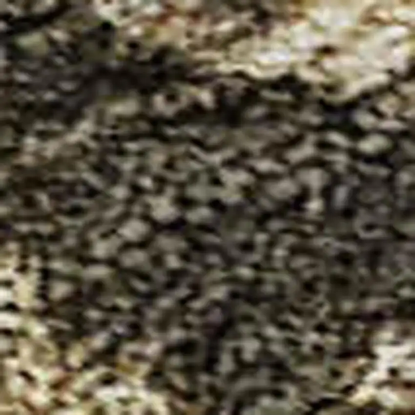 Gray Teal And Gold Striped Washable Area Rug With UV Protection Photo 2