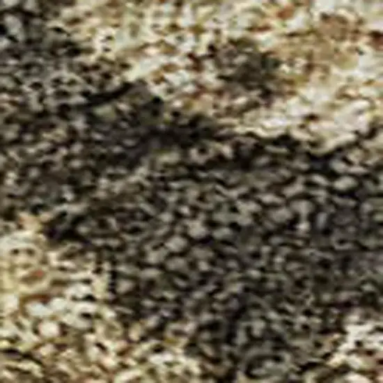 Gray Teal And Gold Striped Washable Area Rug With UV Protection Photo 3