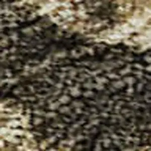 Photo of Gray Teal And Gold Striped Washable Area Rug With UV Protection