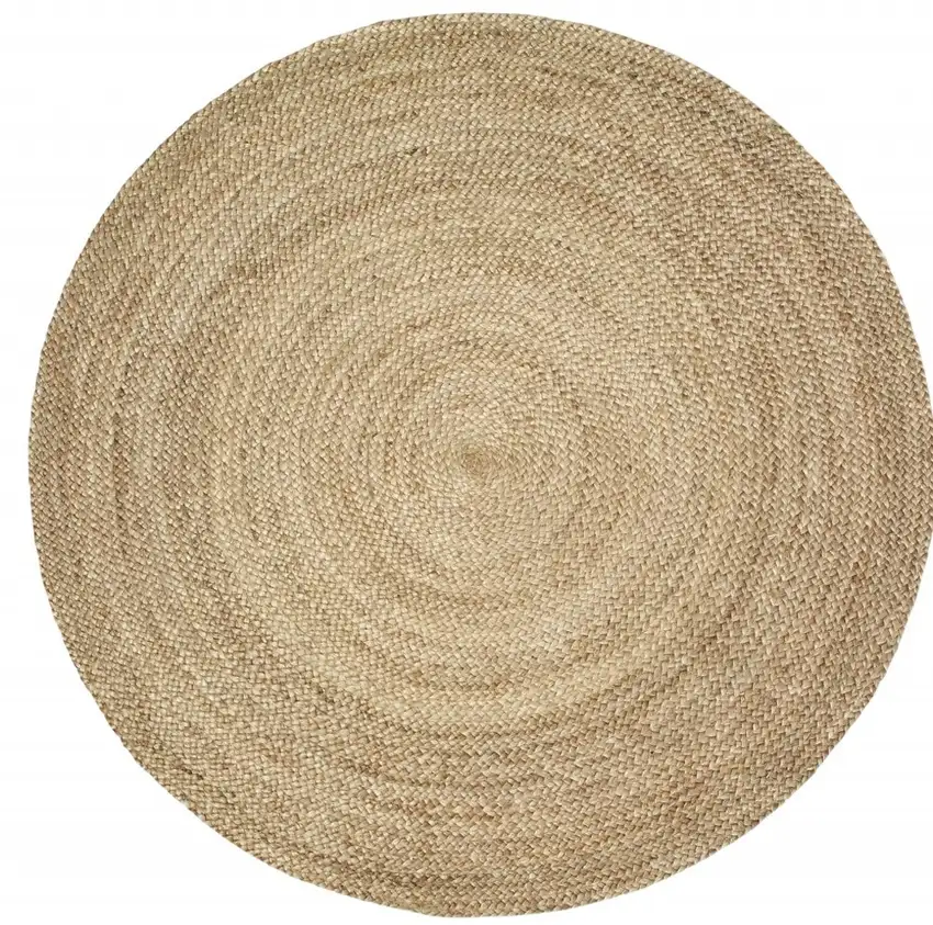 Gray Toned Natural Jute Area Rug Photo 9