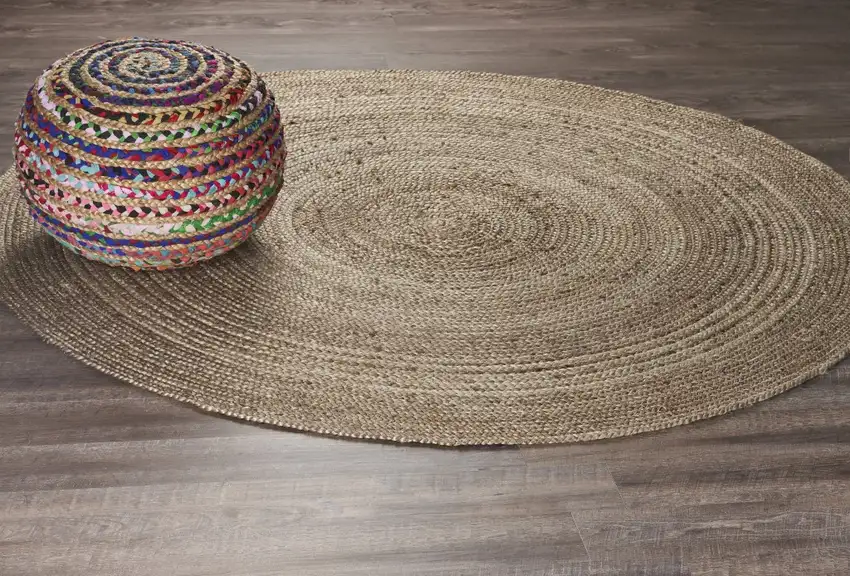 Gray Toned Natural Jute Area Rug Photo 7