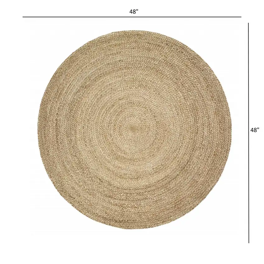 Gray Toned Natural Jute Area Rug Photo 8