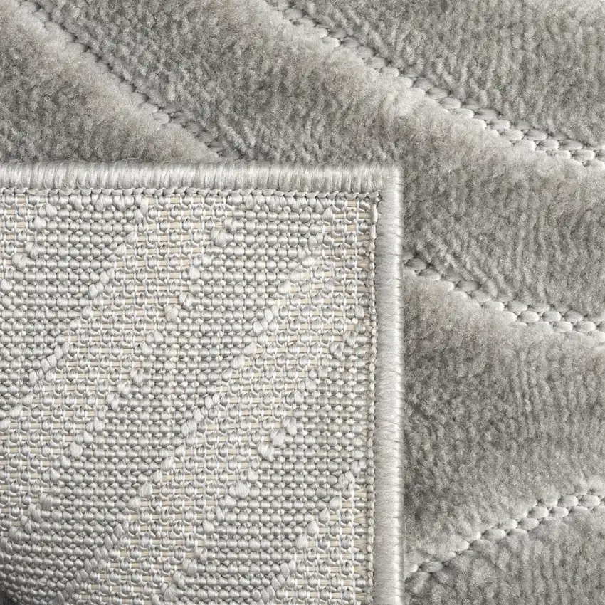 5' X 7' Gray Trellis Area Rug Photo 4
