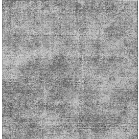 Gray Washable Indoor Outdoor Area Rug Photo 6