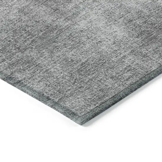 Gray Washable Indoor Outdoor Area Rug Photo 4