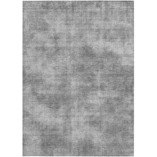 Gray Washable Indoor Outdoor Area Rug Photo 6