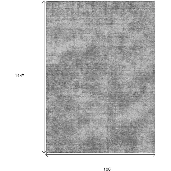 Gray Washable Indoor Outdoor Area Rug Photo 3