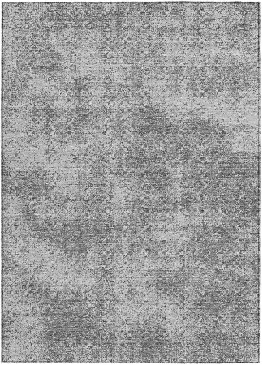 Gray Washable Indoor Outdoor Area Rug Photo 6