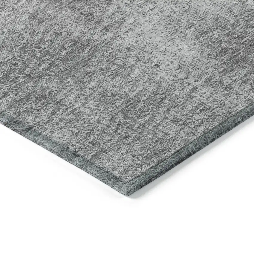 Gray Washable Indoor Outdoor Area Rug Photo 4