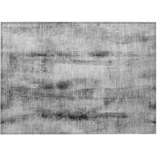 Gray Washable Non Skid Indoor Outdoor Area Rug Photo 5