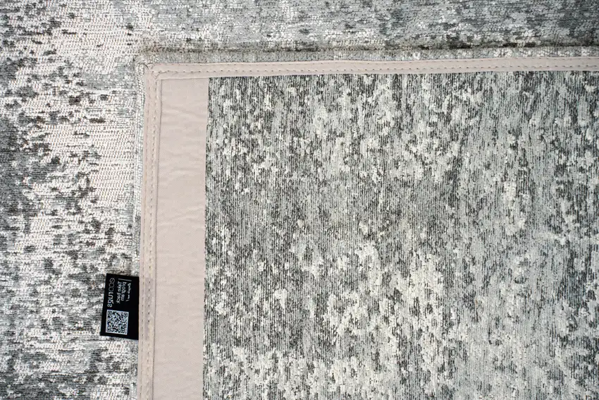 Gray White And Brown Abstract Washable Area Rug With UV Protection Photo 7