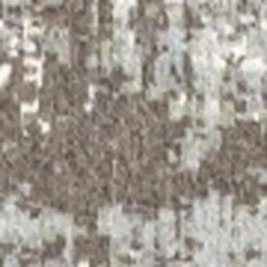 Gray White And Brown Abstract Washable Area Rug With UV Protection Photo 2